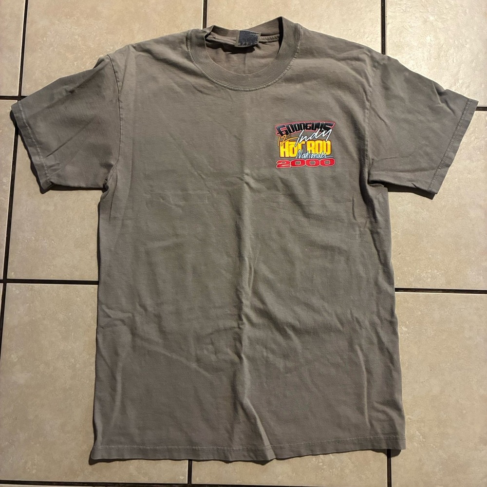 Vintage 2000 Goodguys Hot Rod Nationals Indy Raceway Men's M Gray T-Shirt